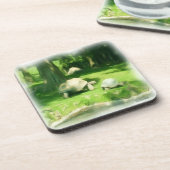 Tortoise Race Getränkeuntersetzer (Linke Seite)