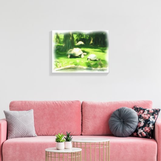 Tortoise Race Leinwanddruck (Insitu (Wohnzimmer))