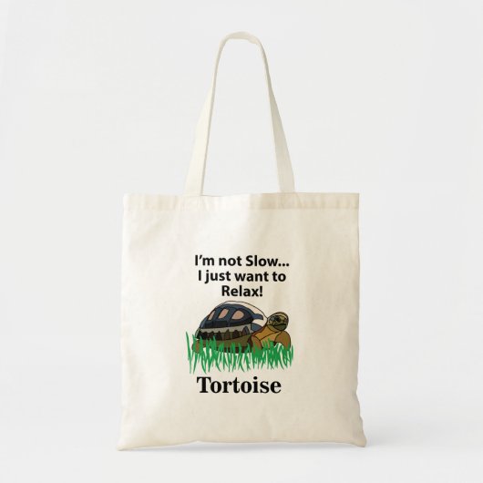 Tortoise Relax Niedliches Tier Funny Tragetasche (Vorne)