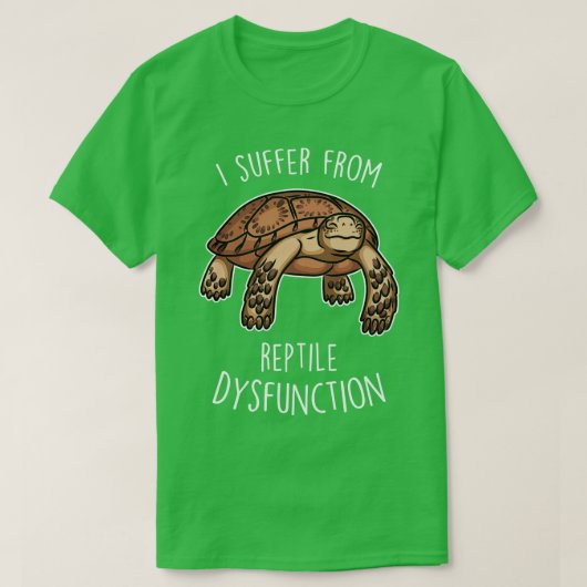 Tortoise Reptile Dysfunktion Sulcata T-Shirt (Design vorne)