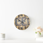 Tortoise Shell Pattern Runde Wanduhr (Zuhause)
