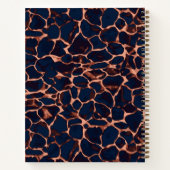 Tortoise Shell Personalized Monogram Journal Notizblock (Rückseite)