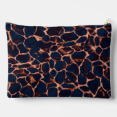 Tortoise Shell Personalized Monogram  Zubehörtasche (Rückseite)