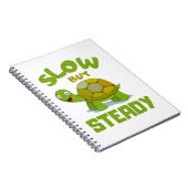 Tortoise Slow aber Steady Notebook Notizblock (Rechte Seite)
