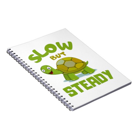 Tortoise Slow aber Steady Notebook Notizblock (Rechte Seite)