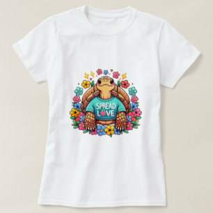Tortoise Spread-Liebe Oben T-Shirt