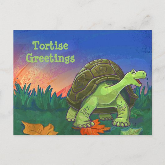 Tortoise Stationery Postkarte (Vorderseite)