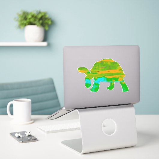 Tortoise Sticker (Laptop auf Schreibtisch)