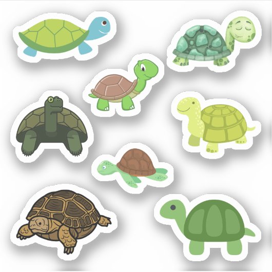 Tortoise Stickers Aufkleber (Vorderseite)