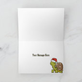 Tortoise Tortally Frohe Weihnachten Karte (Innenseite)