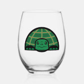 Tortoise/Turtelglas Weinglas Ohne Stiel (Vorderseite)