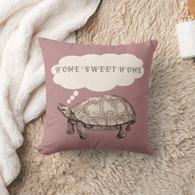 Tortoise / Turtle Funny Throw Kissen (Lila) (Decke)