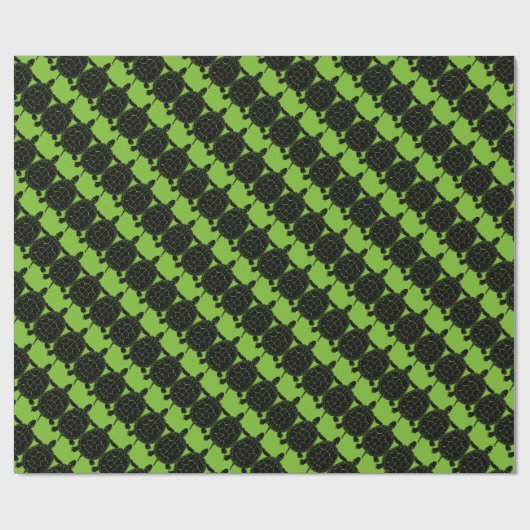 Tortoise Turtle Gift Wrap Paper Geschenkpapier (Flach)
