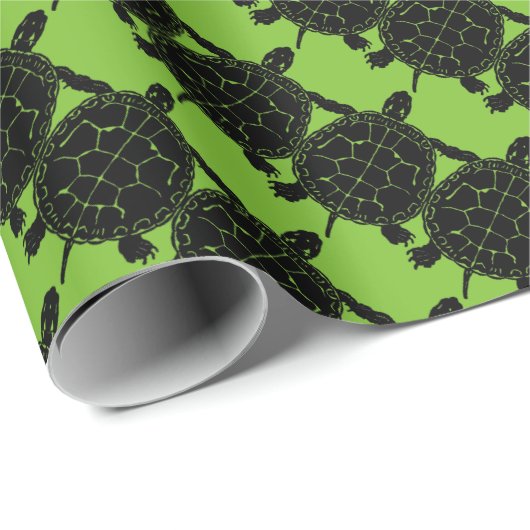 Tortoise Turtle Gift Wrap Paper Geschenkpapier (Rolleneckpunkt)