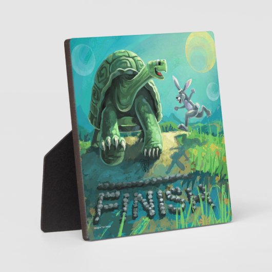 Tortoise und Hare Art Fotoplatte (Vorderseite)