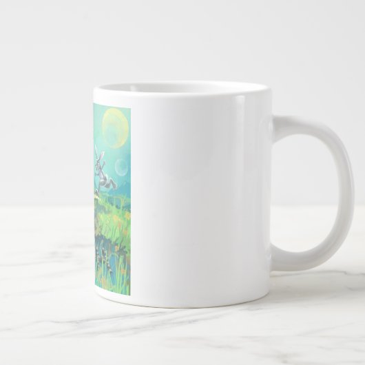 Tortoise und Hare Art Jumbo-Tasse (Rechts)