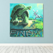Tortoise und Hare Art Leinwanddruck (Insitu (Holzboden))
