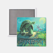 Tortoise und Hare Art Magnet (Vorderseite/Rückseite)