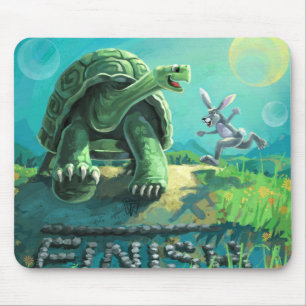 Tortoise und Hare Art Mousepad