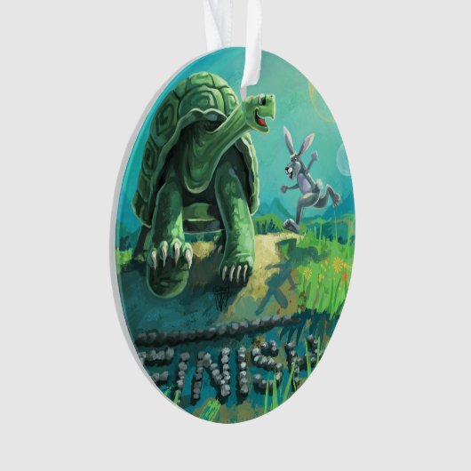 Tortoise und Hare Art Ornament (Vorderseite)