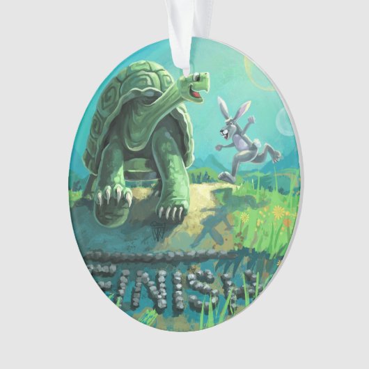 Tortoise und Hare Art Ornament (Vorderseite)