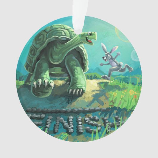 Tortoise und Hare Art Ornament (Vorderseite)