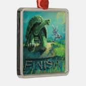 Tortoise und Hare Art Ornament Aus Metall (Rechts)