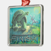Tortoise und Hare Art Ornament Aus Metall (Links)