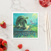 Tortoise und Hare Art Serviette (Beispiel)