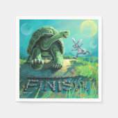 Tortoise und Hare Art Serviette (Vorderseite)