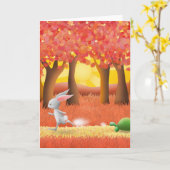 Tortoise und Hare - Grußkarte Karte (Gelbe Blume)