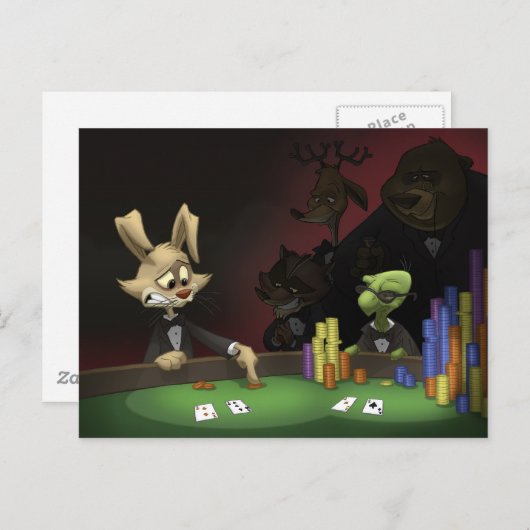 Tortoise und Hare Postcard Postkarte (Vorne/Hinten)