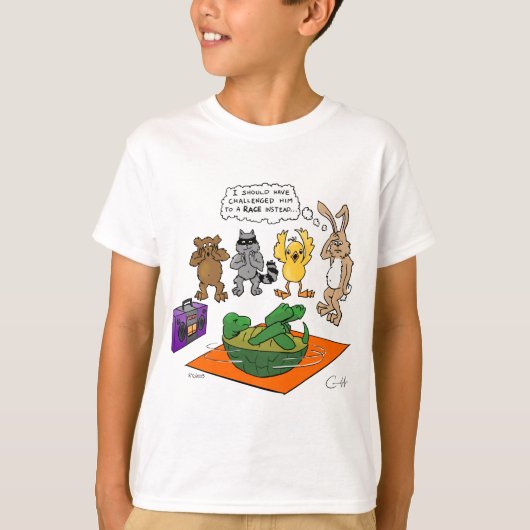 Tortoise und Hare Revisted T-Shirt (Vorderseite)