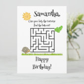 Tortoise und Salat, Geburtstagskarten (Stehend Vorderseite)