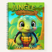 Tortoise Unique Box Turtle Woodland Wildlife 🐢 Notizblock (Vorderseite)