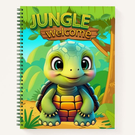 Tortoise Unique Box Turtle Woodland Wildlife 🐢 Notizblock (Vorderseite)