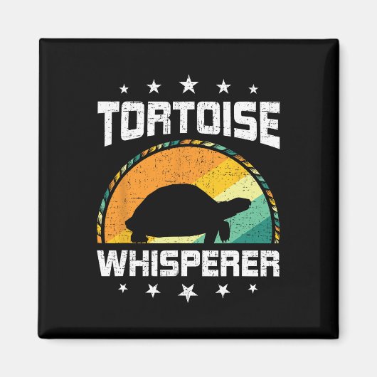 Tortoise Whisperer Fischen Aquarium Tank Magnet (Vorne)