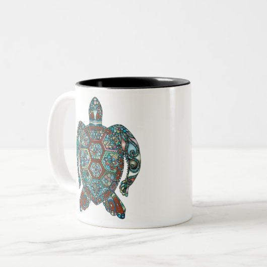 TORTOISE ZWEIFARBIGE TASSE (Vorderseite Links)