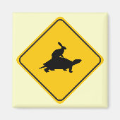 Tortoiseback Hare Crossing Magnet (Vorne)