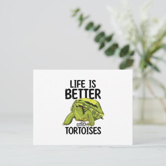 Tortoises Postkarte (Stehend Vorderseite)