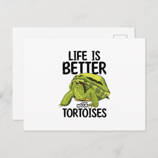 Tortoises Postkarte (Vorne/Hinten)