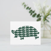 Tortoises Postkarte (Stehend Vorderseite)