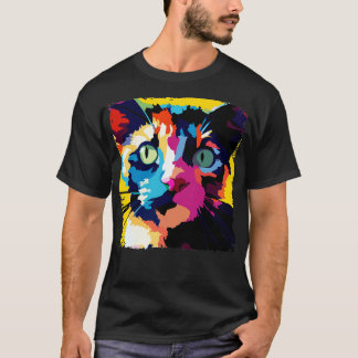 Tortoiseshell Art Cat Lover Geschenk 2 T-Shirt