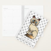 Tortoiseshell Birman / Ragdoll Cat And Paws & Text Planer (Anzeige)
