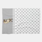 Tortoiseshell Birman / Ragdoll Niedlich Cat & Paws Geschirrtuch (Horizontal)