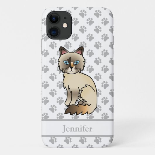 Tortoiseshell Birman / Ragdoll Niedliche Katze & N Case-Mate iPhone Hülle (Rückseite)