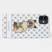 Tortoiseshell Birman / Ragdoll Niedliche Katze & N Case-Mate iPhone Hülle (Rückseite (Horizontal))