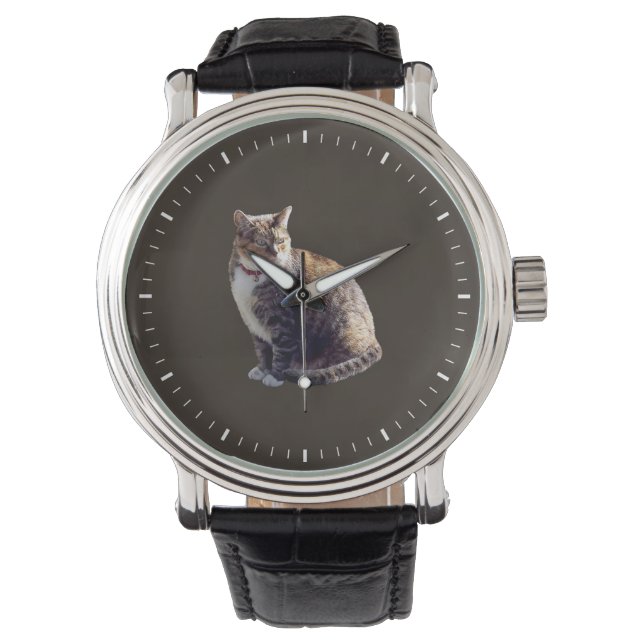 Tortoiseshell Cat Armbanduhr (Vorderseite)