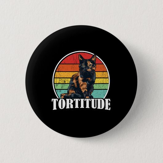 Tortoiseshell Cat Button (Vorderseite)