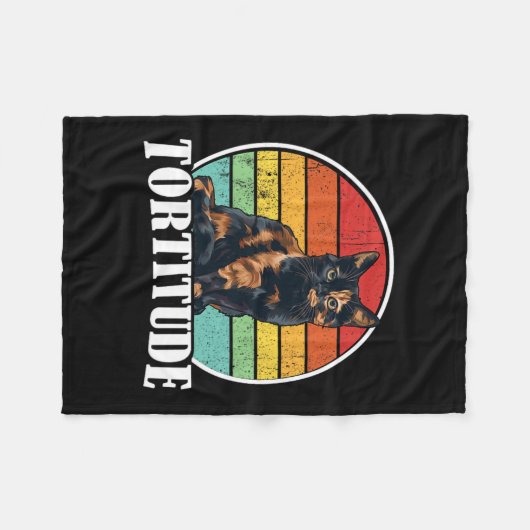 Tortoiseshell Cat Fleecedecke (Vorderseite (Horizontal))